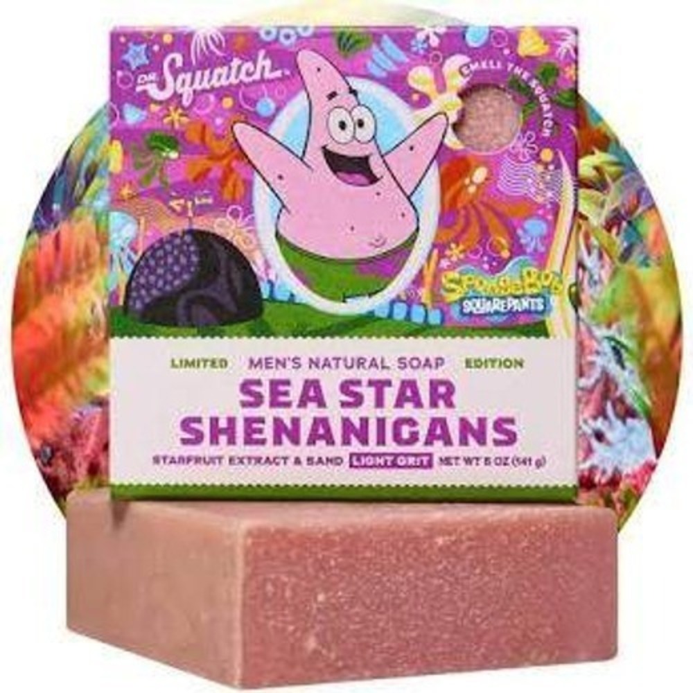 Dr. Squatch Sea Star Shenanigans Natural Soap 5oz | Limited Edition 3-Pack | NEW